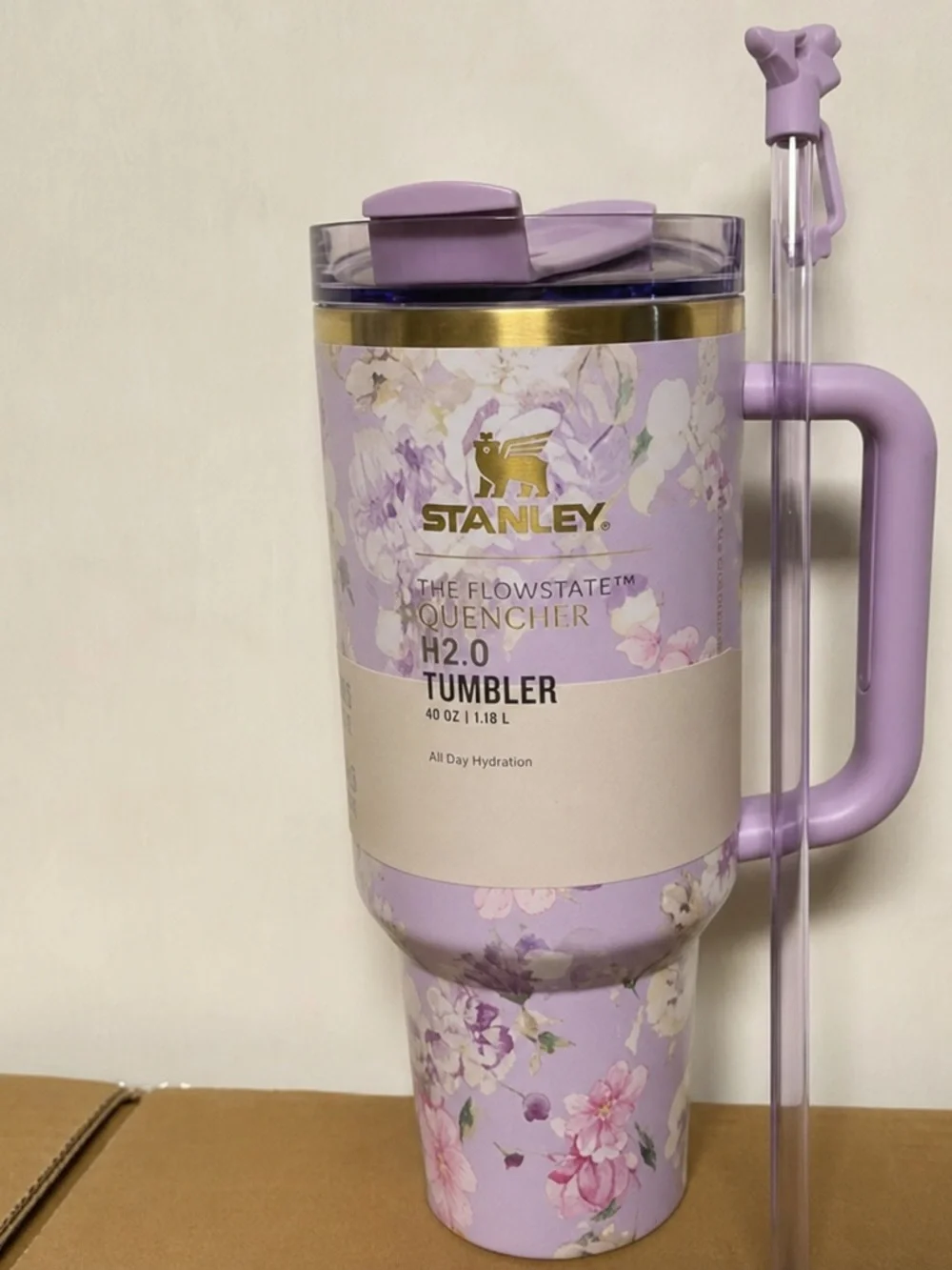 Stanley Lavender Floral Quencher H2.0 Tumbler